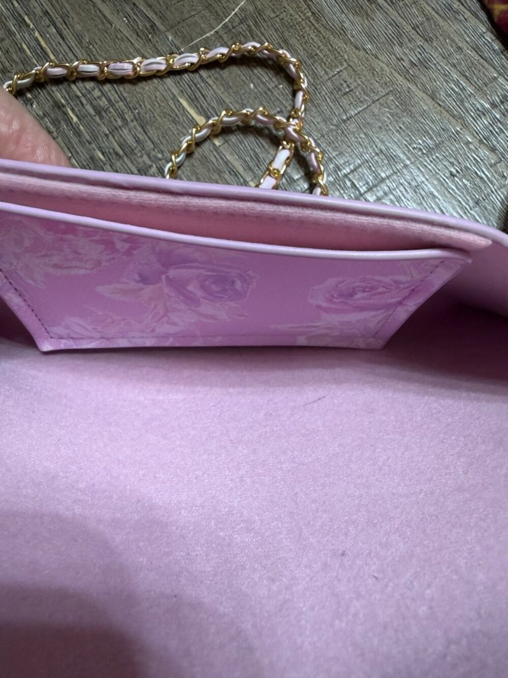 Love Shack Fancy Sunglasses Lavender with gold accents and floral case - Picture 8 of 8